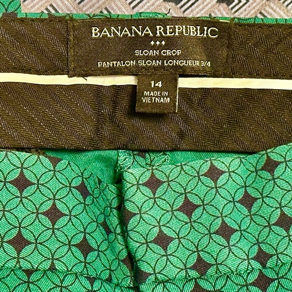Banana Republic Sloan Crop Straight Leg Pants with Stretch - Size 14 - Picture 3 of 7